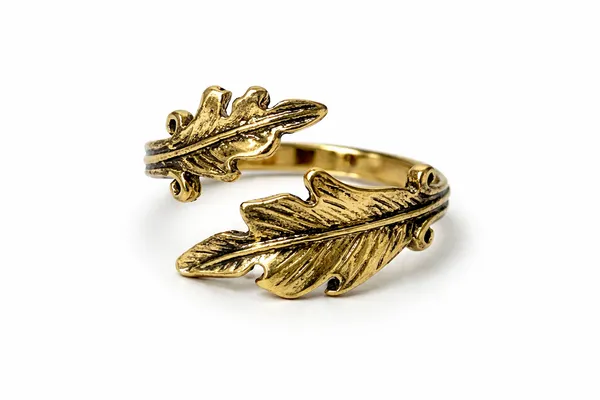 Antique_Gold_Elven_Leaf_Antique_Band_Ring_For_Women
